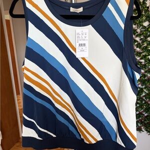 Laura Multicolor Striped Tank Top size XL